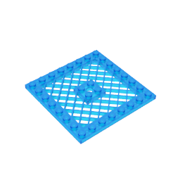 GDS-1122 - Plate Special 8 x 8 with Grille [Hole in Center]