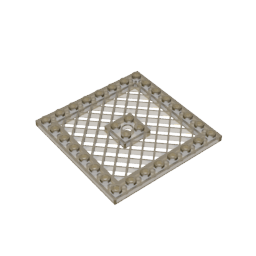 GDS-1122 - Plate Special 8 x 8 with Grille [Hole in Center]