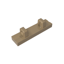 GDS-1131 - Hinge Tile 1 x 4 Locking Dual 1 Fingers on Top [4 Locking Ridges]