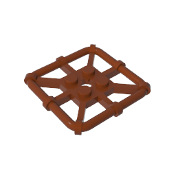 GDS-1133 - Plate Special 2 x 2 with Bar Frame Square