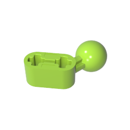 GDS-1155 - Technic Beam 1 x 2 with Ball Joint Angled