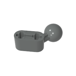 GDS-1155 - Technic Beam 1 x 2 with Ball Joint Angled