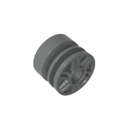 GDS-1157 - Wheel 18 x 14 with Pin Hole, Fake Bolts and Shallow Spokes