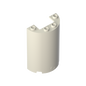 GDS-1164 - Cylinder Half 2 x 4 x 5 with 1 x 2 cutout
