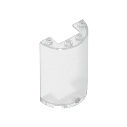 GDS-1164 - Cylinder Half 2 x 4 x 5 with 1 x 2 cutout