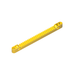 GDS-1169 - Technic Gear Rack 1 x 13 with Axle and Pin Holes