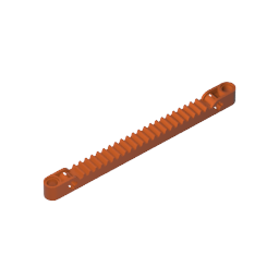 GDS-1169 - Technic Gear Rack 1 x 13 with Axle and Pin Holes