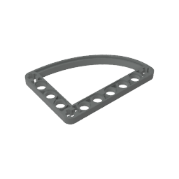 GDS-1181 - Technic Beam 5 x 7 L-Shape with Quarter Ellipse Thin