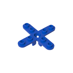 GDS-1185 - Propeller 4 Blade 5 Diameter with Rounded Ends, Open Hub