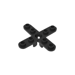 GDS-1185 - Propeller 4 Blade 5 Diameter with Rounded Ends, Open Hub