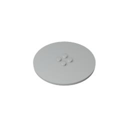 GDS-1187 - Plate Special Round 8 x 8 with 2 x 2 Center Studs without Groove
