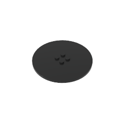 GDS-1187 - Plate Special Round 8 x 8 with 2 x 2 Center Studs without Groove