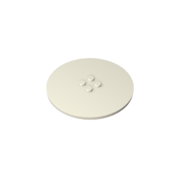GDS-1187 - Plate Special Round 8 x 8 with 2 x 2 Center Studs without Groove