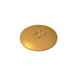 GDS-1188 - Dish 6 x 6 Inverted (Radar) with Hollow Studs