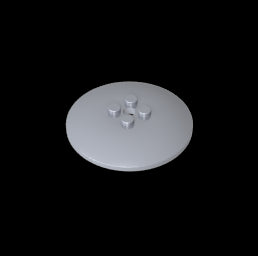 GDS-1188 - Dish 6 x 6 Inverted (Radar) with Hollow Studs