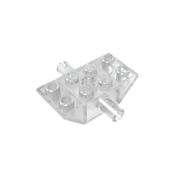 GDS-1192 - Slope Inverted 45 Degrees 4 x 2 Double with Pins and Axle Hole Type 2 [X Opening]