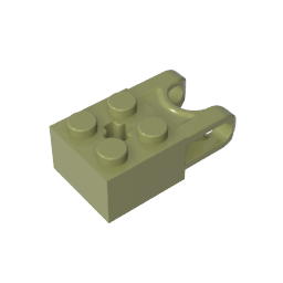 GDS-1206 - Technic Brick Special 2 x 2 with Ball Receptacle Wide and Axle Hole