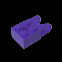 GDS-1206 - Technic Brick Special 2 x 2 with Ball Receptacle Wide and Axle Hole