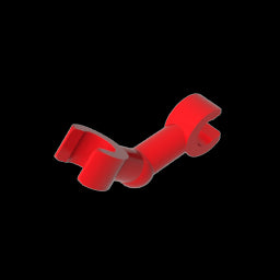 GDS-1216 - Arm Skeleton Bent with Clips at 90 Degrees [Vertical Grip]