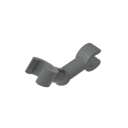 GDS-1216 - Arm Skeleton Bent with Clips at 90 Degrees [Vertical Grip]