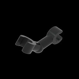 GDS-1216 - Arm Skeleton Bent with Clips at 90 Degrees [Vertical Grip]