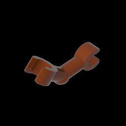 GDS-1216 - Arm Skeleton Bent with Clips at 90 Degrees [Vertical Grip]