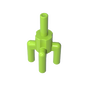 GDS-1217 - Plant, Palm Tree Top, 4 Top Bars, 1 Bottom Bar