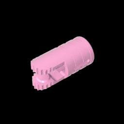 GDS-1219 - Hinge Cylinder 1 x 2 Locking with 2 Click Fingers and Axle Hole, 9 Teeth