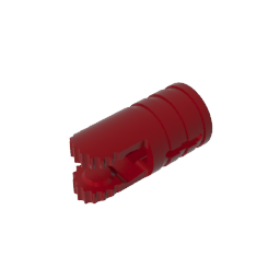GDS-1219 - Hinge Cylinder 1 x 2 Locking with 2 Click Fingers and Axle Hole, 9 Teeth