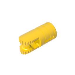 GDS-1219 - Hinge Cylinder 1 x 2 Locking with 2 Click Fingers and Axle Hole, 9 Teeth
