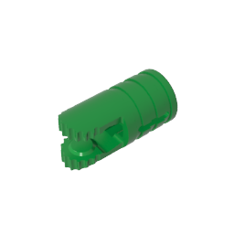 GDS-1219 - Hinge Cylinder 1 x 2 Locking with 2 Click Fingers and Axle Hole, 9 Teeth
