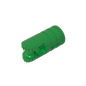 GDS-1219 - Hinge Cylinder 1 x 2 Locking with 2 Click Fingers and Axle Hole, 9 Teeth