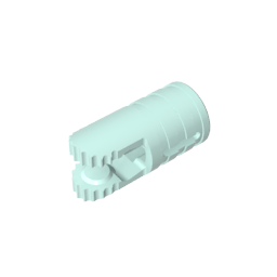 GDS-1219 - Hinge Cylinder 1 x 2 Locking with 2 Click Fingers and Axle Hole, 9 Teeth