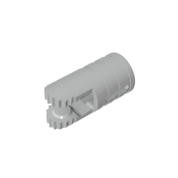 GDS-1219 - Hinge Cylinder 1 x 2 Locking with 2 Click Fingers and Axle Hole, 9 Teeth