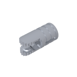 GDS-1219 - Hinge Cylinder 1 x 2 Locking with 2 Click Fingers and Axle Hole, 9 Teeth