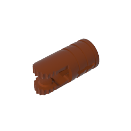 GDS-1219 - Hinge Cylinder 1 x 2 Locking with 2 Click Fingers and Axle Hole, 9 Teeth