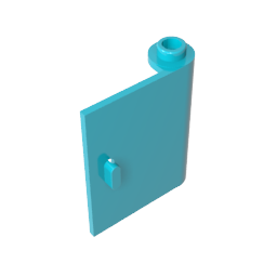 GDS-1221 - Door 1 x 3 x 3 Right - Open Between Top and Bottom Hinge