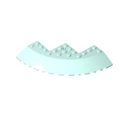 GDS-1223 - Brick Round Corner 10 x 10 with Slope 33 Degrees Edge, Axle Hole, Facet Cutout