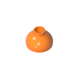 GDS-1224 - Brick Round 2 x 2 Dome Bottom [Open Stud]