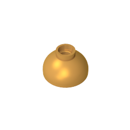 GDS-1224 - Brick Round 2 x 2 Dome Bottom [Open Stud]
