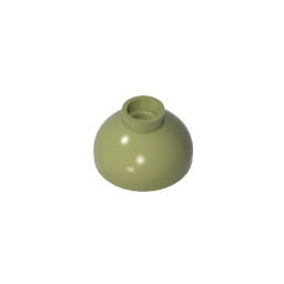 GDS-1224 - Brick Round 2 x 2 Dome Bottom [Open Stud]