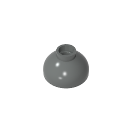 GDS-1224 - Brick Round 2 x 2 Dome Bottom [Open Stud]