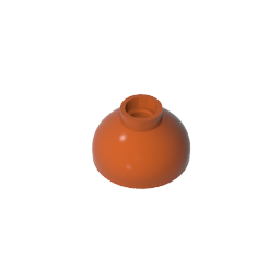 GDS-1224 - Brick Round 2 x 2 Dome Bottom [Open Stud]