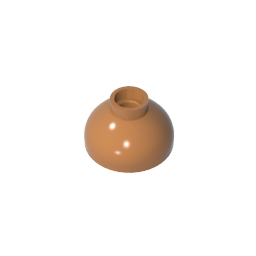 GDS-1224 - Brick Round 2 x 2 Dome Bottom [Open Stud]