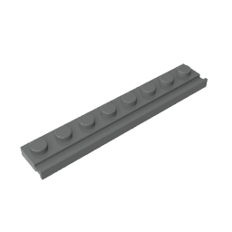 GDS-1235 - Plate Special 1 x 8 with Door Rail
