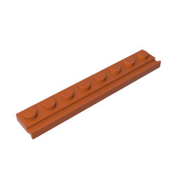 GDS-1235 - Plate Special 1 x 8 with Door Rail