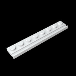 GDS-1235 - Plate Special 1 x 8 with Door Rail
