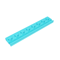 GDS-1235 - Plate Special 1 x 8 with Door Rail