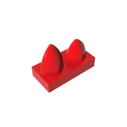 GDS-1271 - Plate 1 x 2 Special with Two Vertical Teeth
