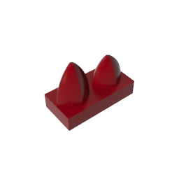 GDS-1271 - Plate 1 x 2 Special with Two Vertical Teeth